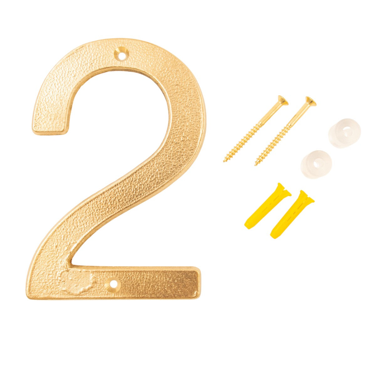 Husnummer 2 Aurelia rå messing