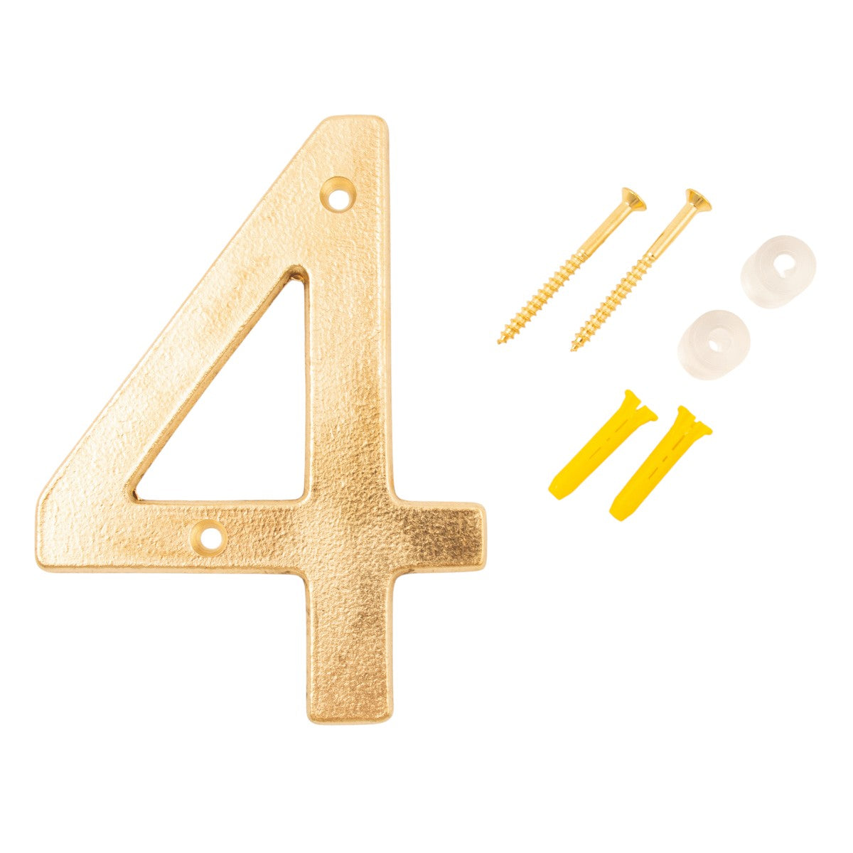 Husnummer 4 Aurelia rå messing