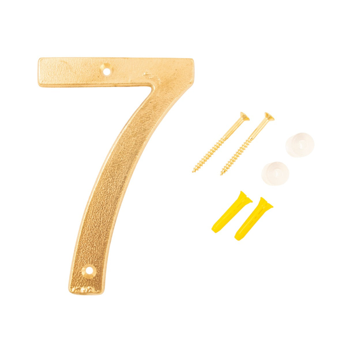 Husnummer 7 Aurelia rå messing