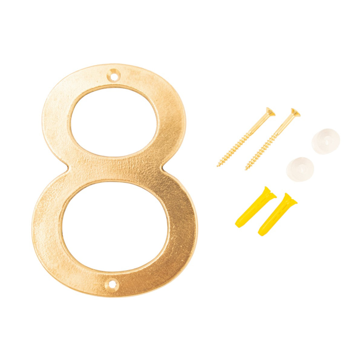 Husnummer 8 Aurelia rå messing