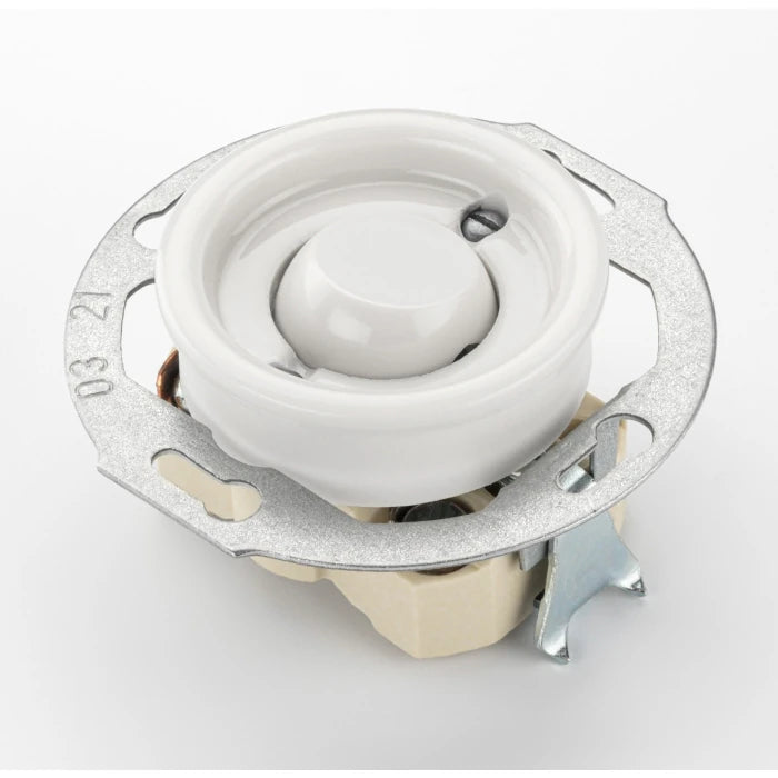 Kontakt/trykdæmper elastisk hvidt porcelæn