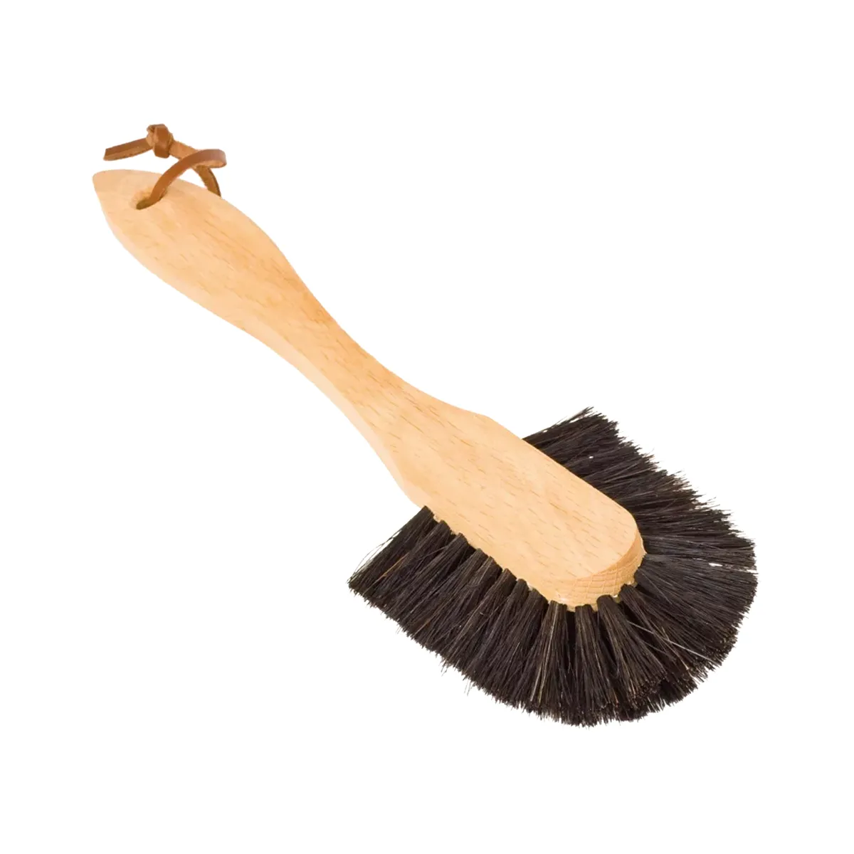 Opvaskebørste af træ af hestehår