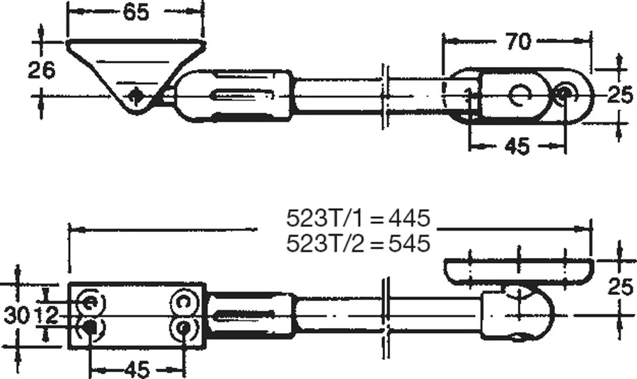 Dörrbroms svart till enkeldörr