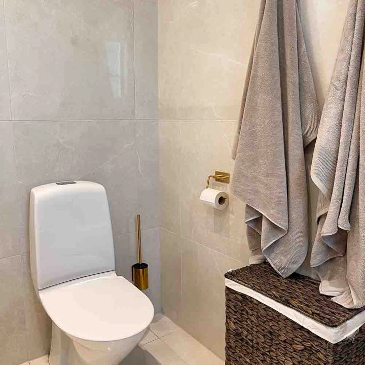 Base Toapappershållare självhäftande mässing