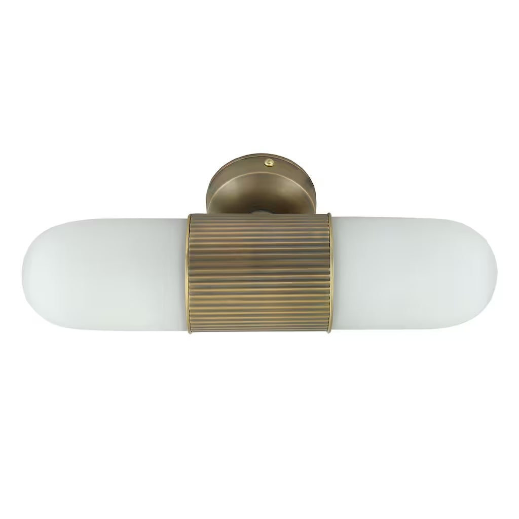 Badrumslampa Sune Antik Mässing/Frost