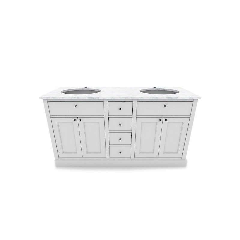 Dobbeltkommode Agnes Stormy Grey