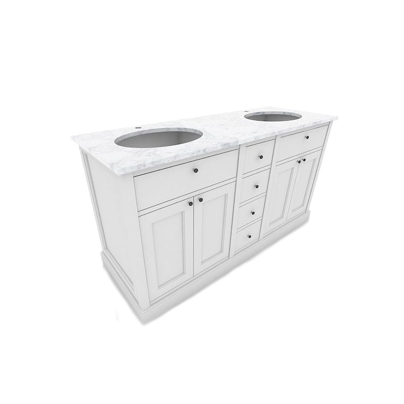 Dobbeltkommode Agnes Stormy Grey