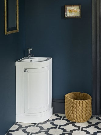Burlington hjørnekommode 43 cm med håndvask