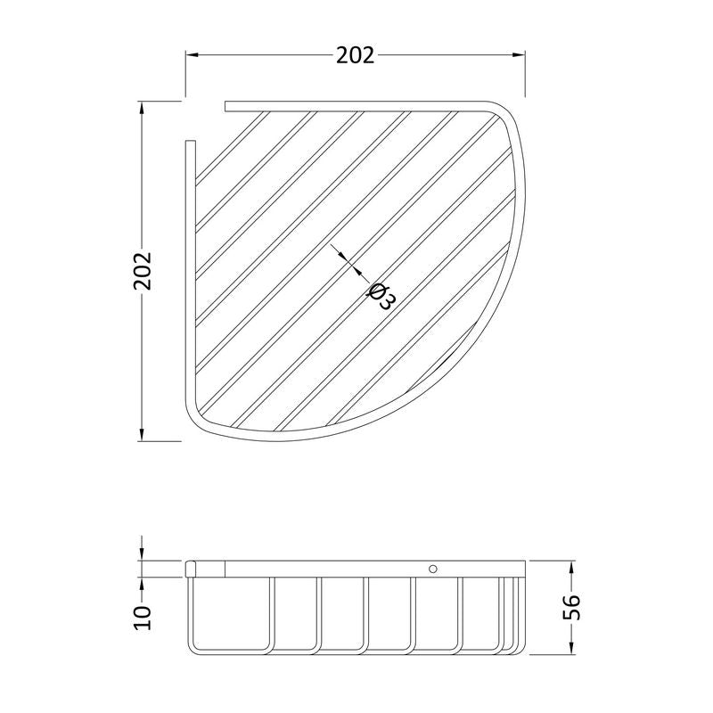Badrumskorg Bayswater I Krom