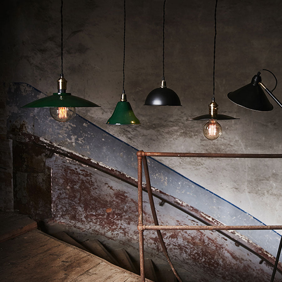 Skomagerlampe Sort/hvit