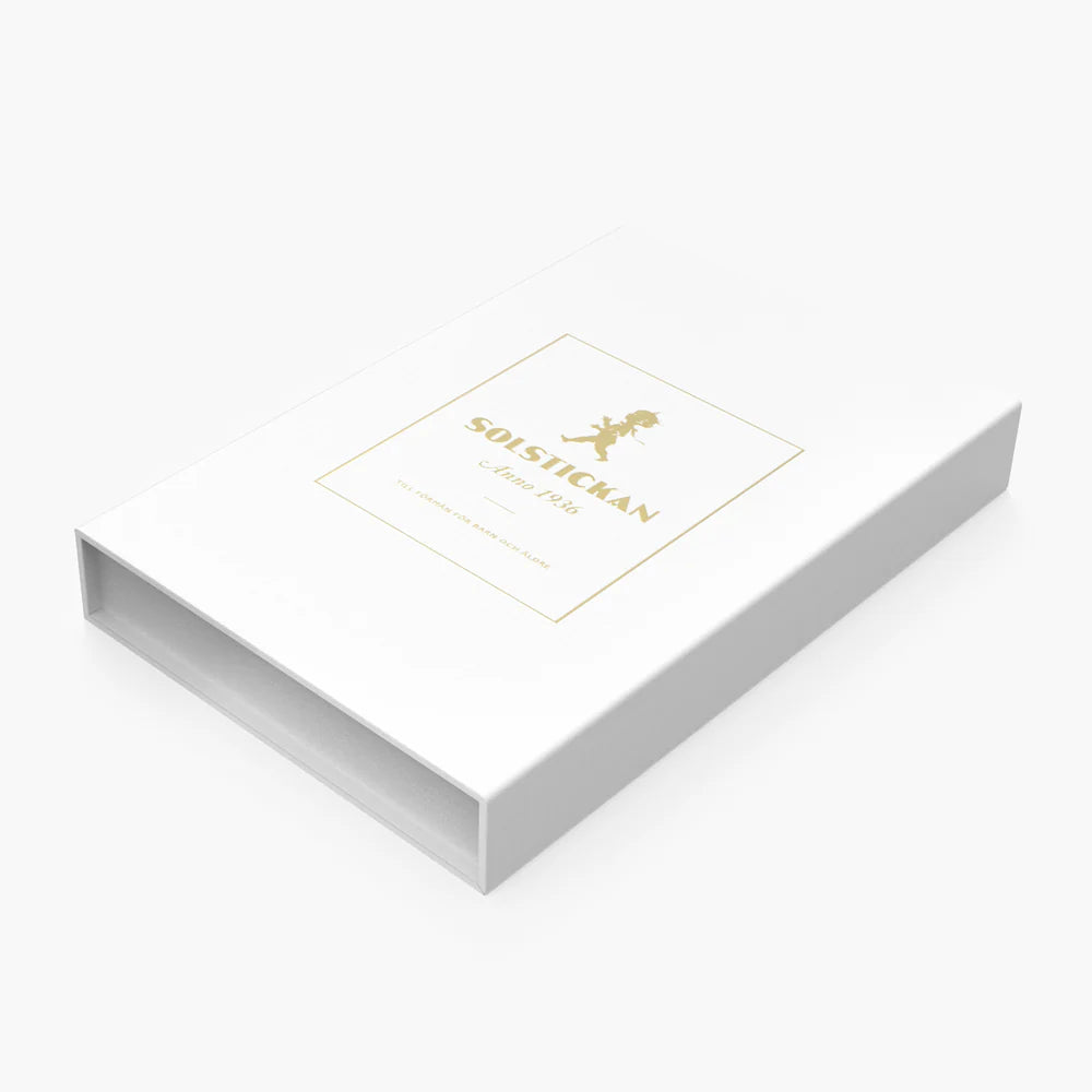 Solstickan Brandtæppe hvid/messing