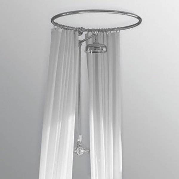 Rund stang til badeforhæng 80 cm