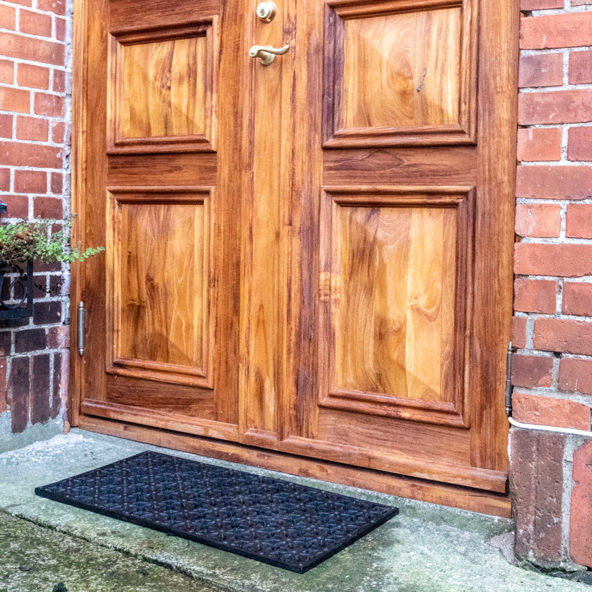 Fodskrabber i støbejern Rektangulær