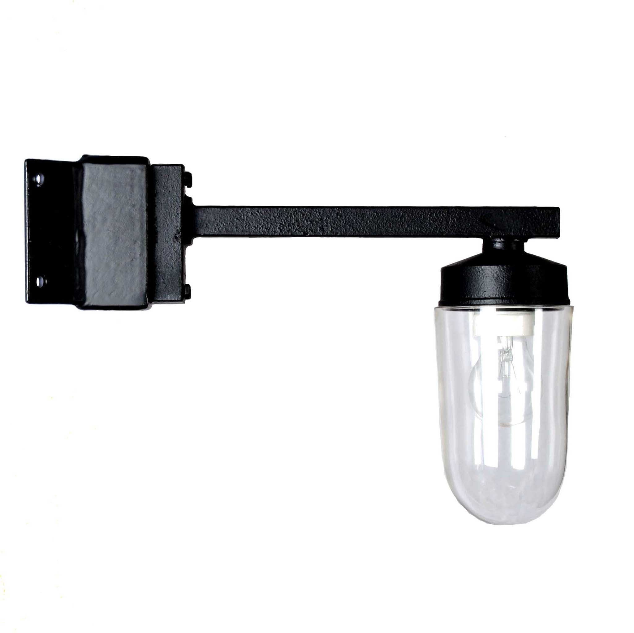 Funkis Støbejern Hjørne m/glaskuppel Kulturbelysning