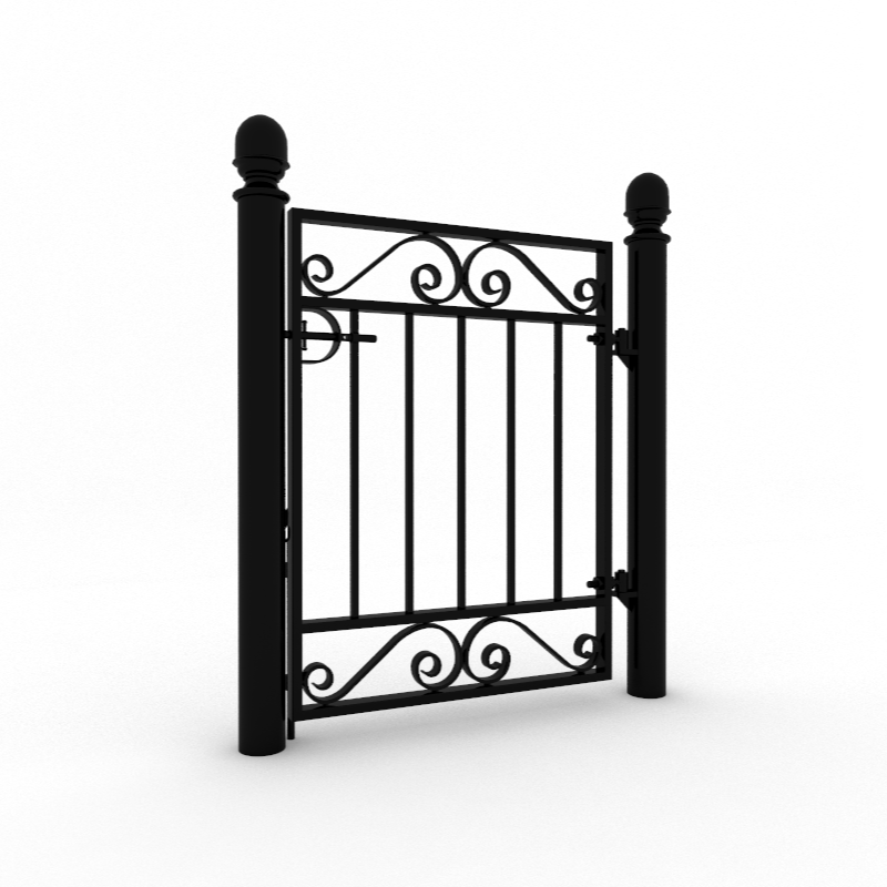 Gottåsa smedejernsport enkelt med stolper (på lager)