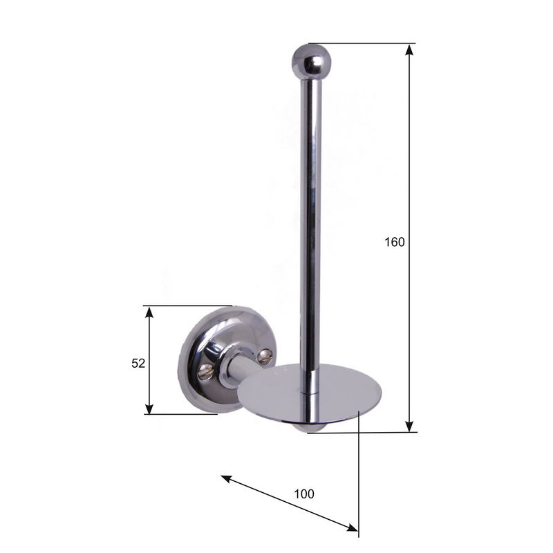 Haga reservetoiletrulleholder bronze