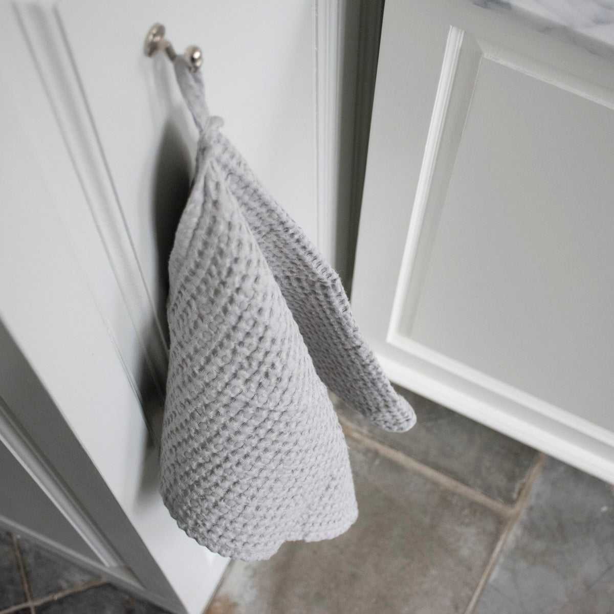 Vaffelhåndklæde Sandhammaren lysegrå 100x140 cm