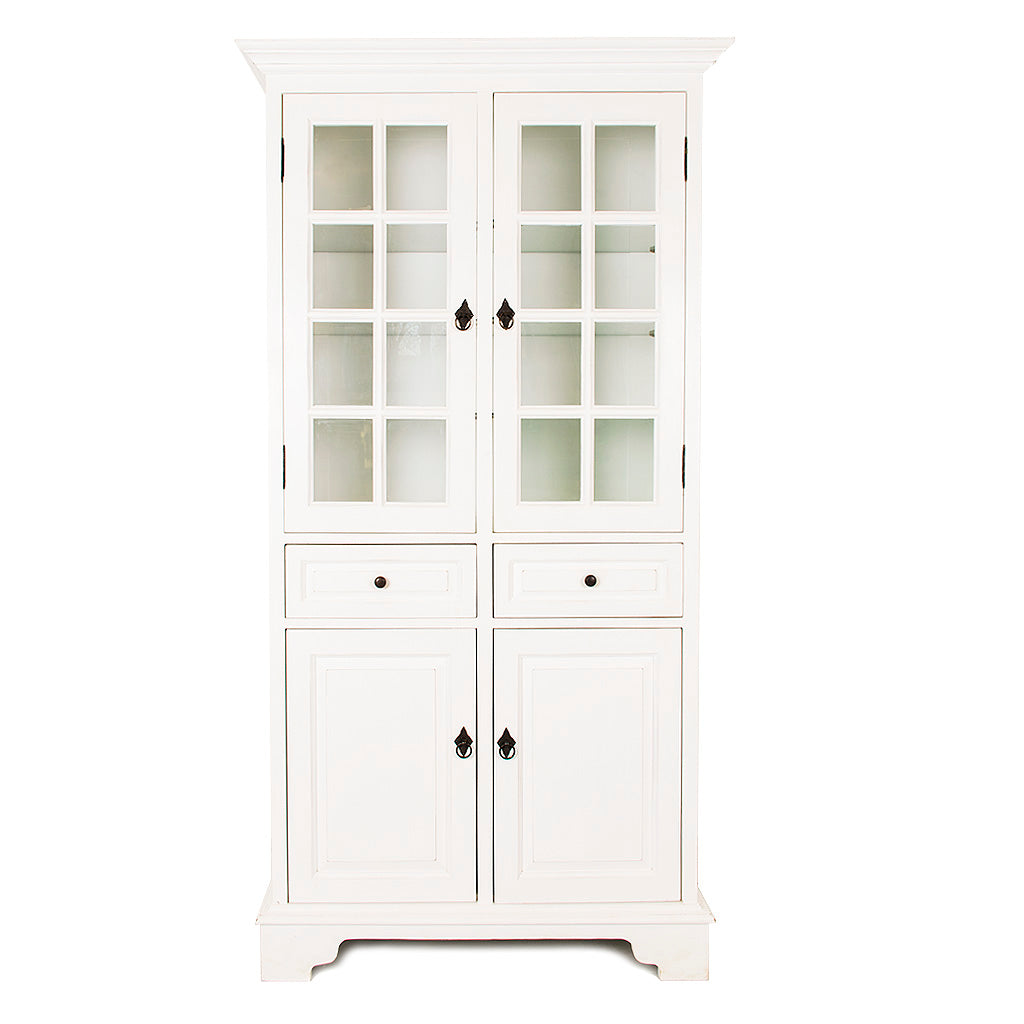 Højskab m/vitrinedøre Angelika