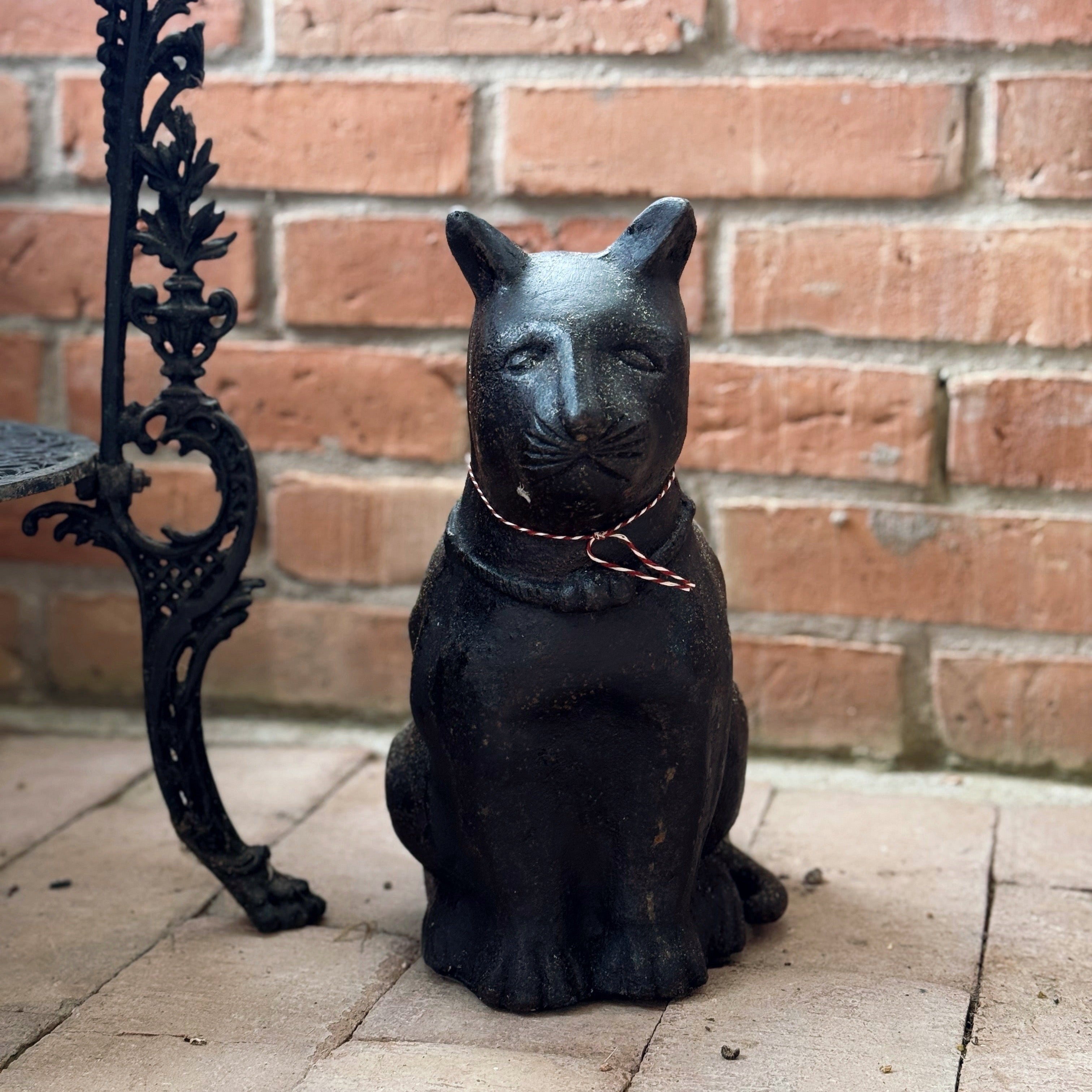 Dørstop kat støbejern