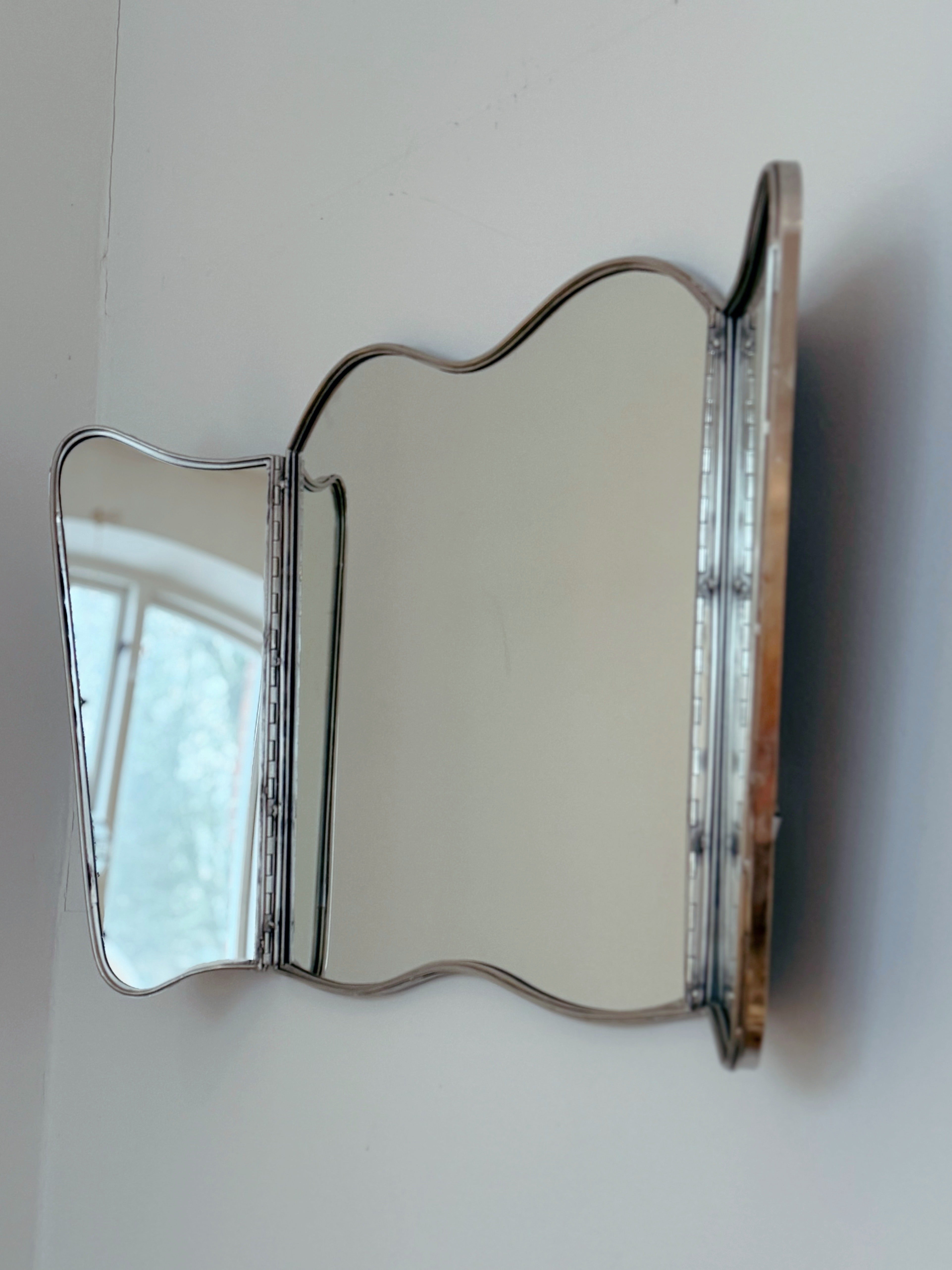 Spejl Jonna 3-delt rustfrit stål