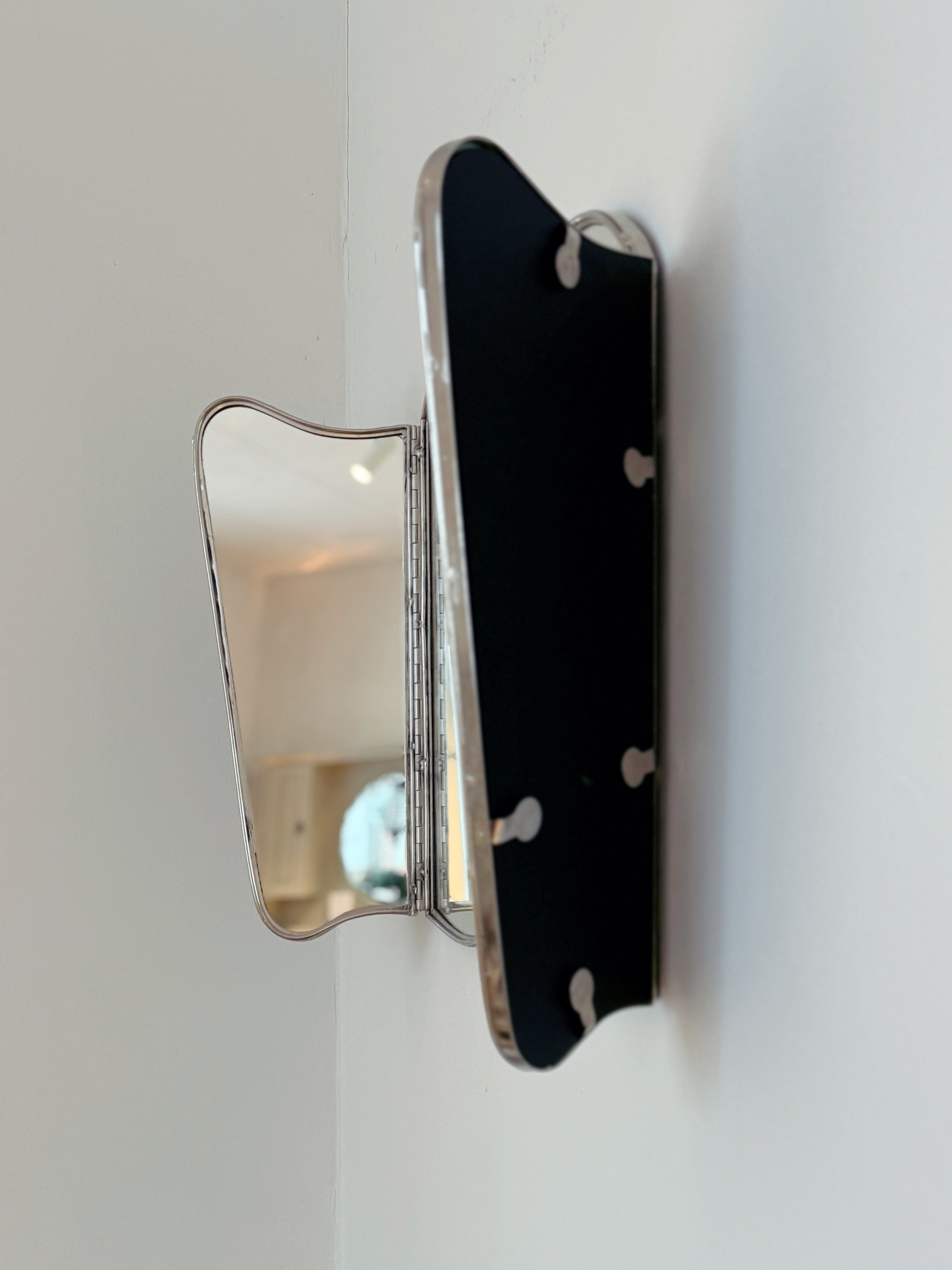 Spejl Jonna 3-delt rustfrit stål