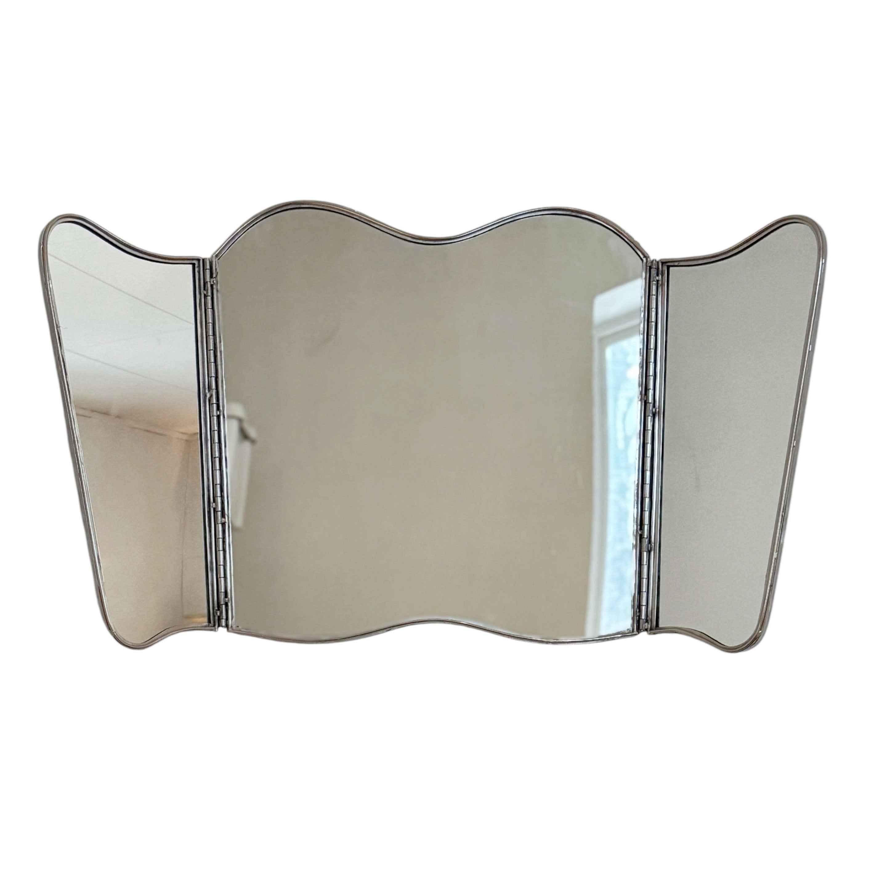 Spejl Jonna 3-delt rustfrit stål