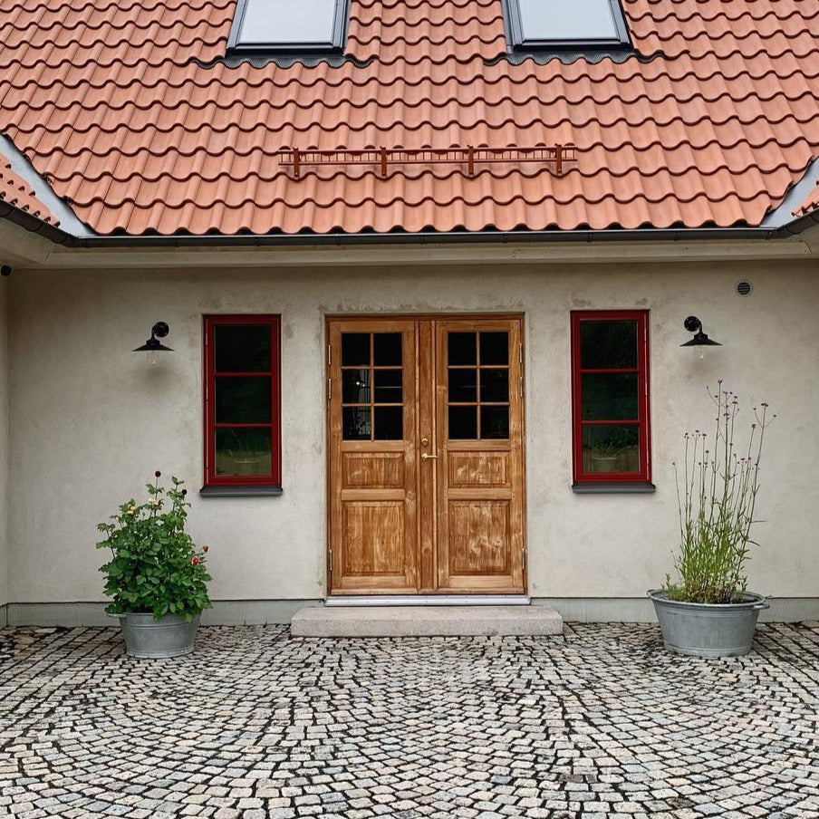 Kivik dobbeltdørs olieret teak 1280x2080mm