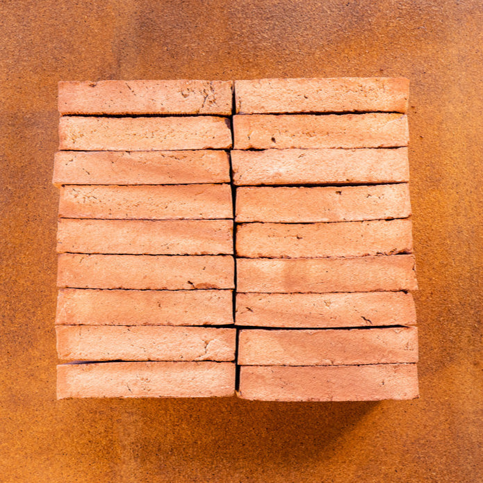 Håndslåede sildebensgulvfliser