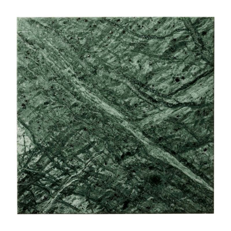 Verde India är en mörkgrön marmor med vita vener.