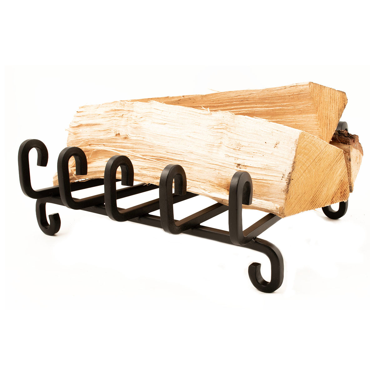 Handsmitt vedgaller till kamin