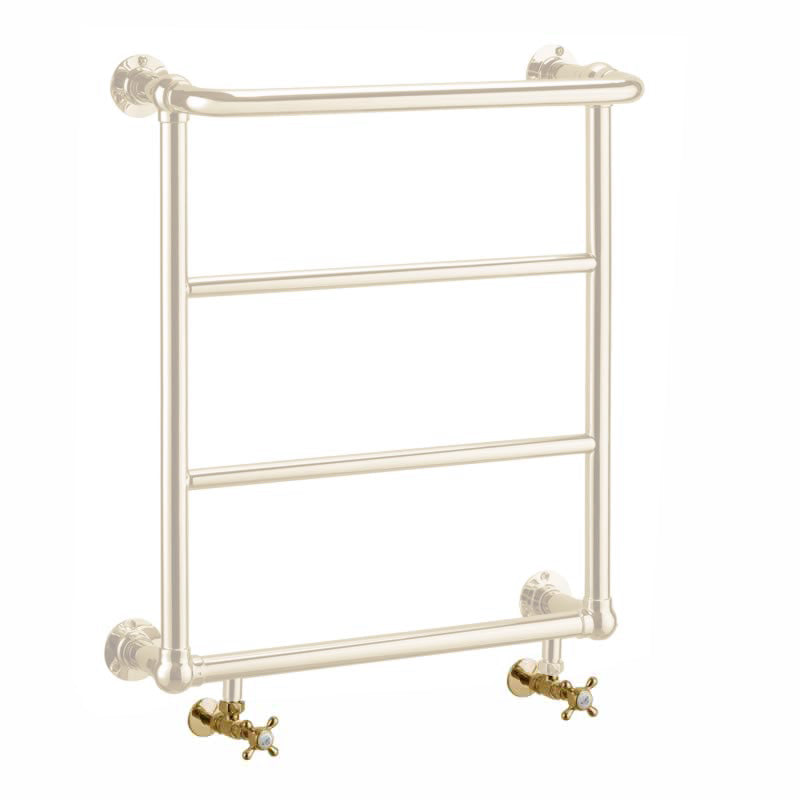 Par ventiler til Burlington håndklædetørrer messingfarvet