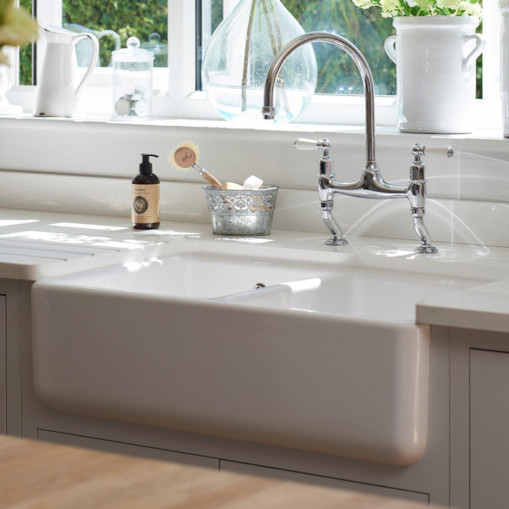 Vask i porcelæn Shaws Classic Dubbelho 800