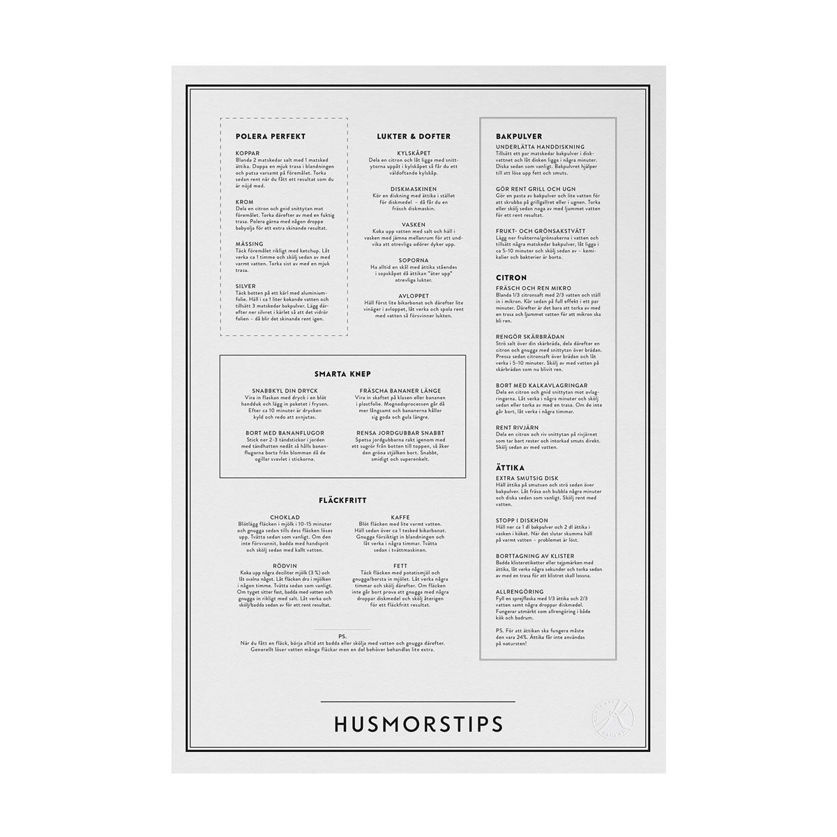 Køkkentavle Husmodertips Videnstavle