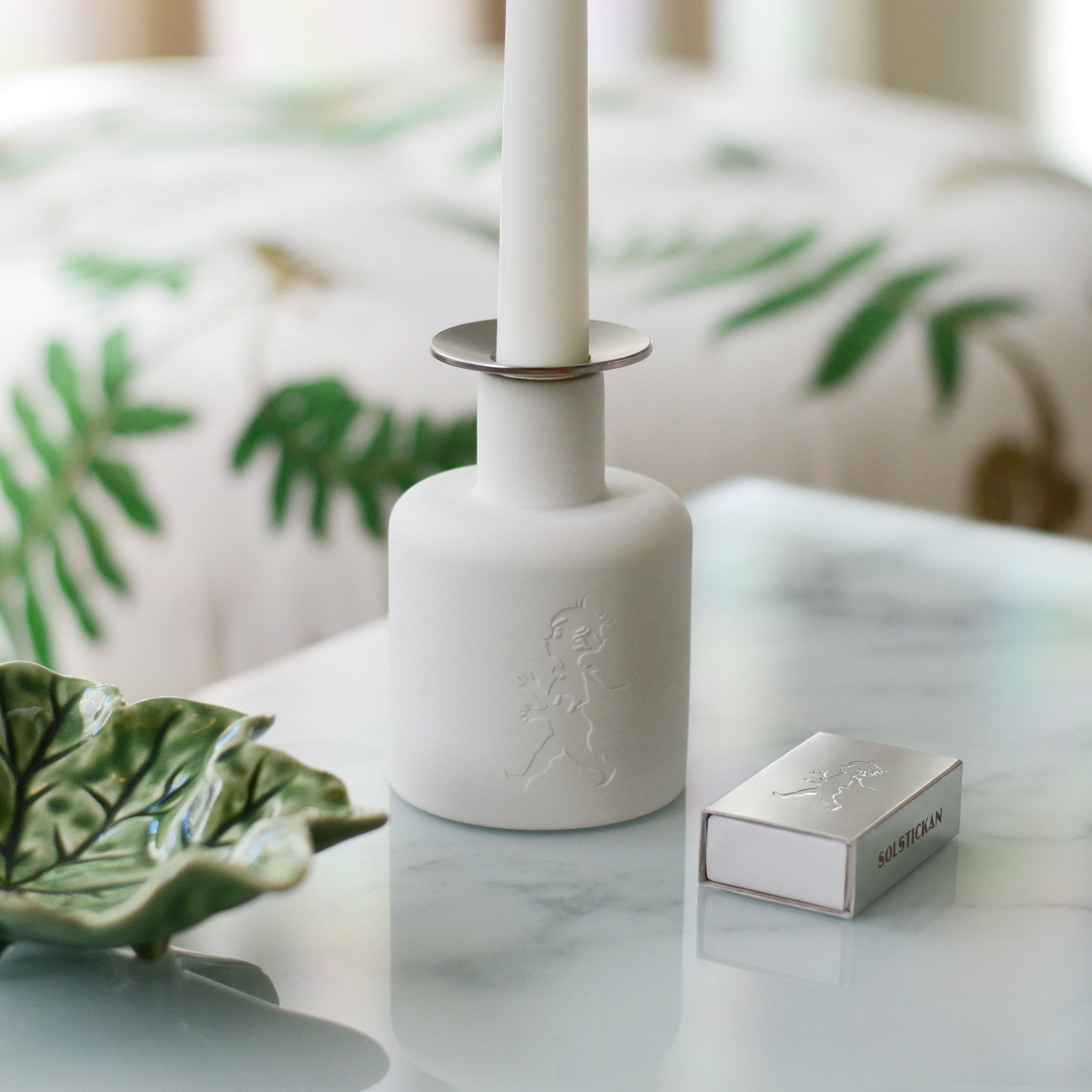 Tändsticksfodral Solstickan silver