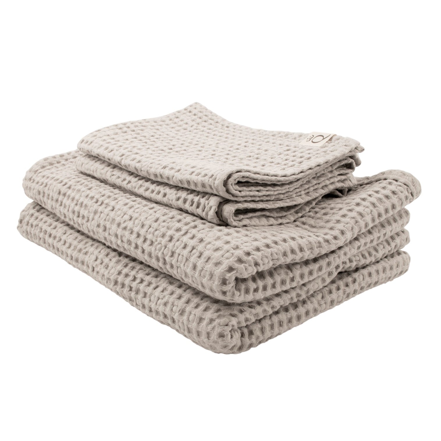 Pakke med badehåndklæde og håndklæde Sandhammaren lysegrå