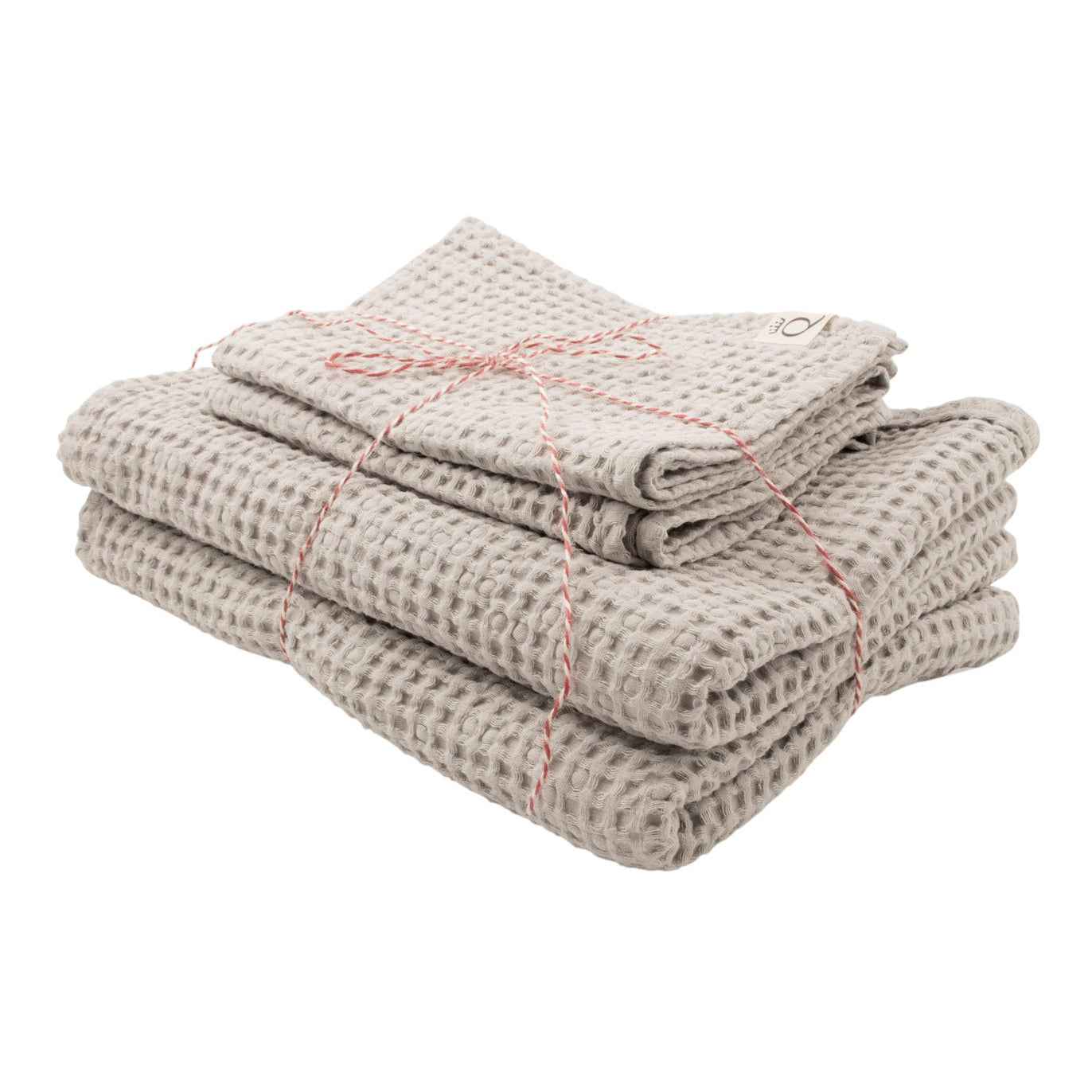 Pakke med badehåndklæde og håndklæde Sandhammaren lysegrå