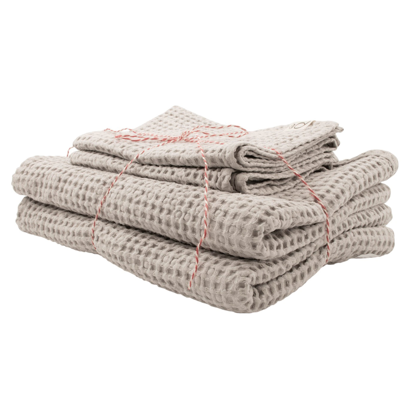 Pakke med badehåndklæde og håndklæde Sandhammaren lysegrå