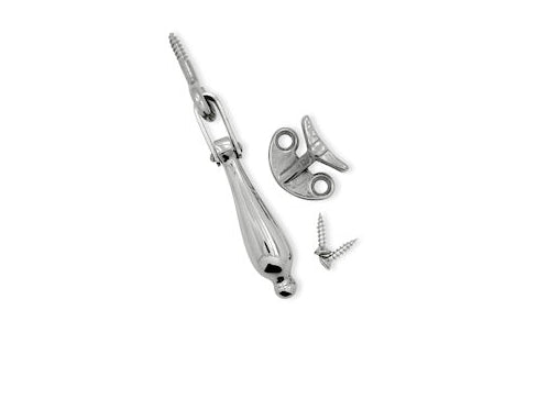 Fönterlås Droppen Förnicklad