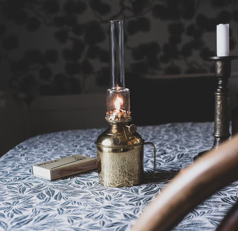 Fotogenlampa Linné Mässing Liten