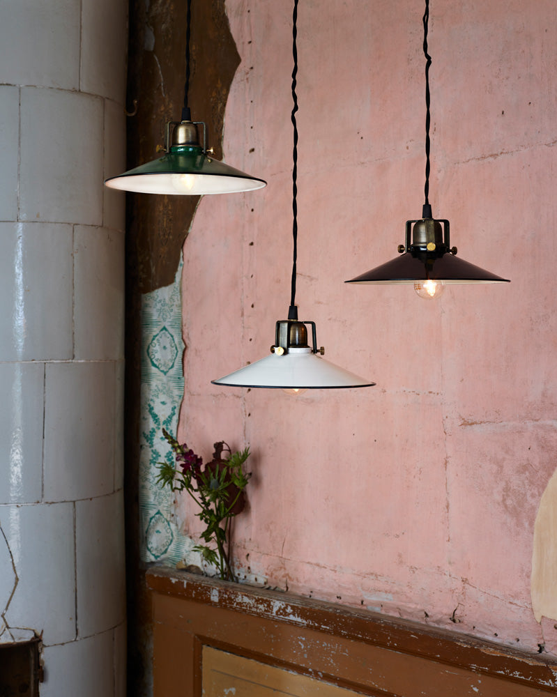 Skomagerlampe Sort/hvit