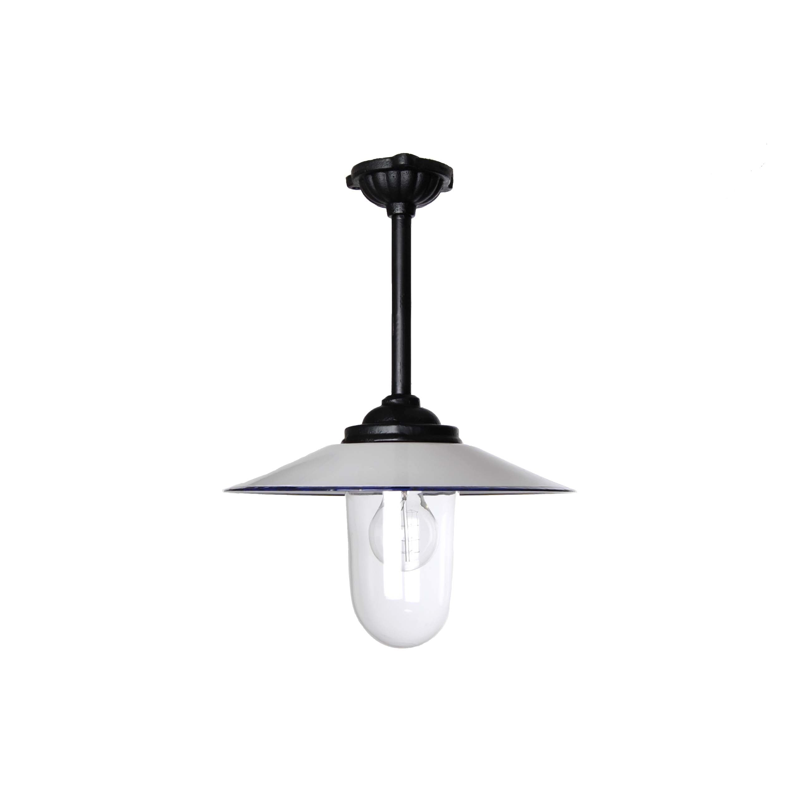 Stallleuchte hängende 42 cm Weiß