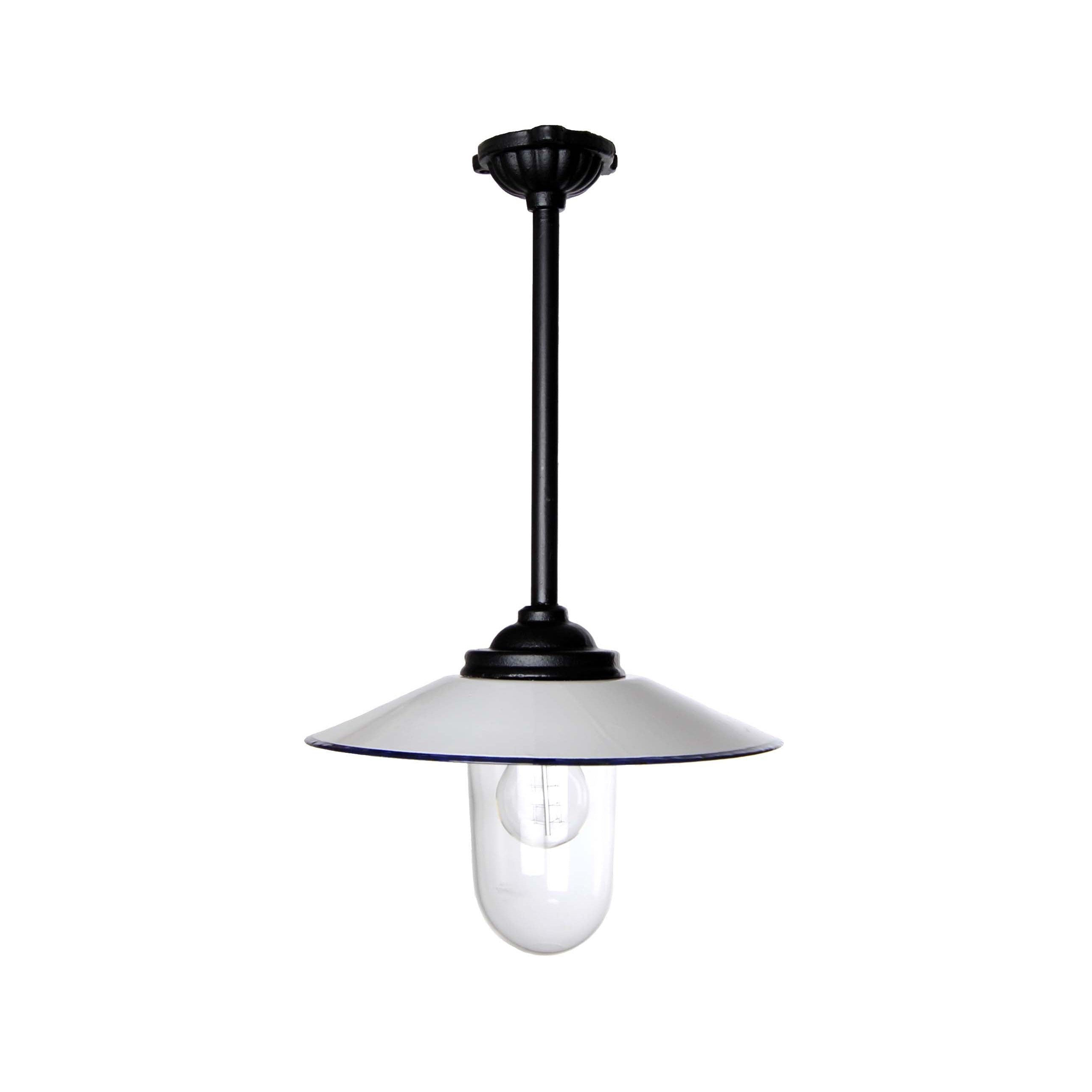Stallleuchte hängend 52 cm Weiß