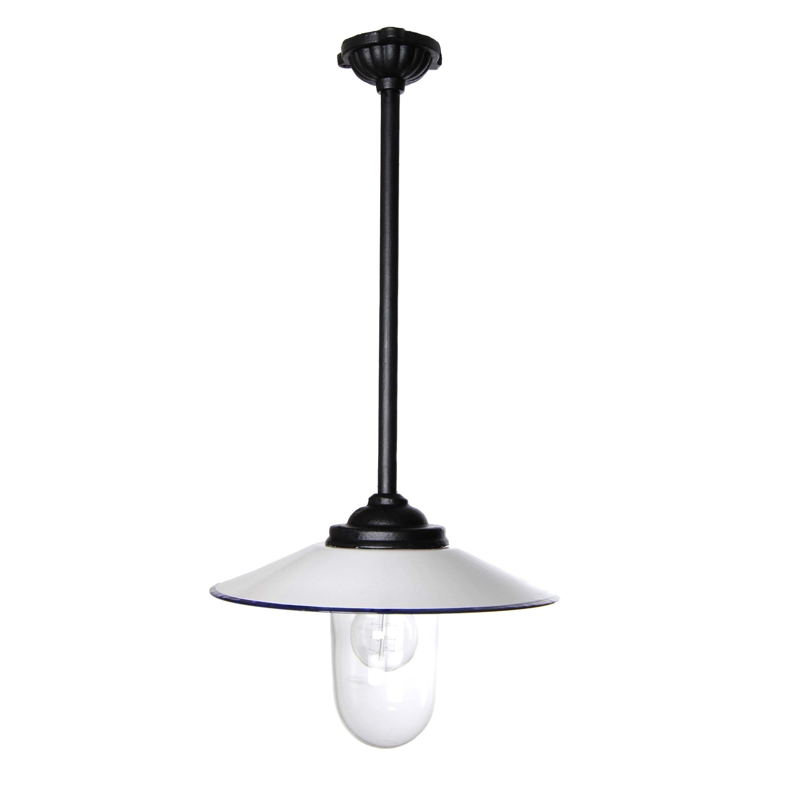 Stalllampe hängende 62 cm Weiß