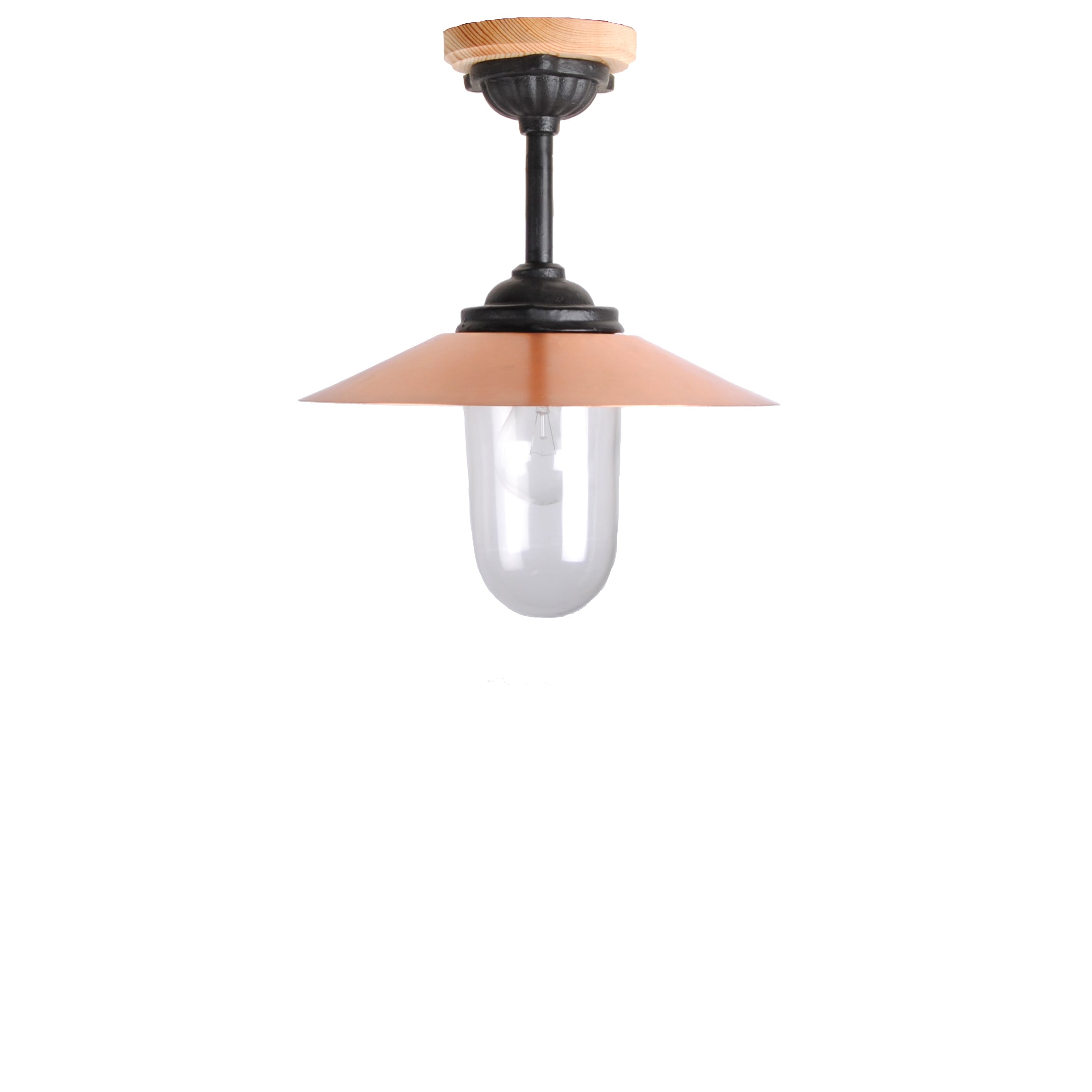 Staldlygte Hængende 32 cm Kobber Kulturbelysning