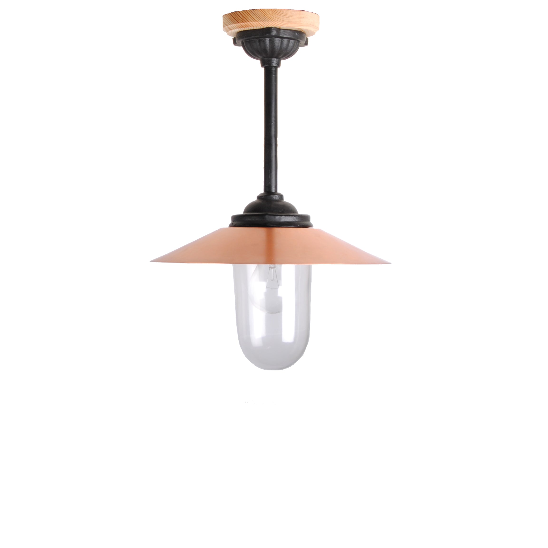 Staldlygte Hængende 42 cm Kobber Kulturbelysning