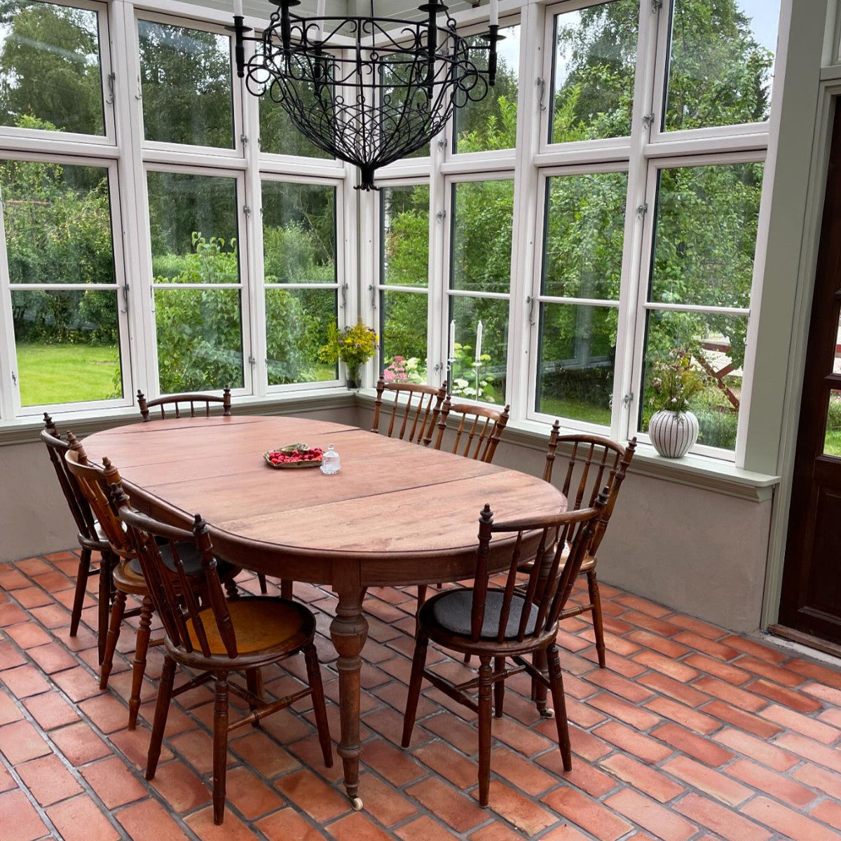 Håndslået gulvflise rød 20 mm