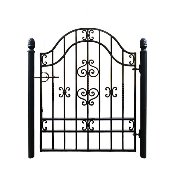 Valdemarsro smidesgrind enkel med stolpar (lagervara)