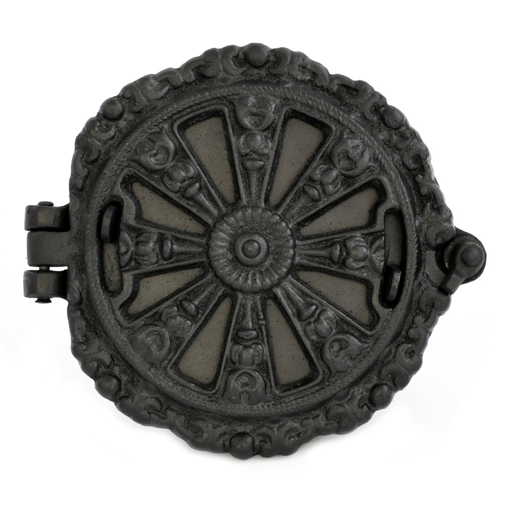 Ventil i støbejern m/studs Ornamenteret 140 mm