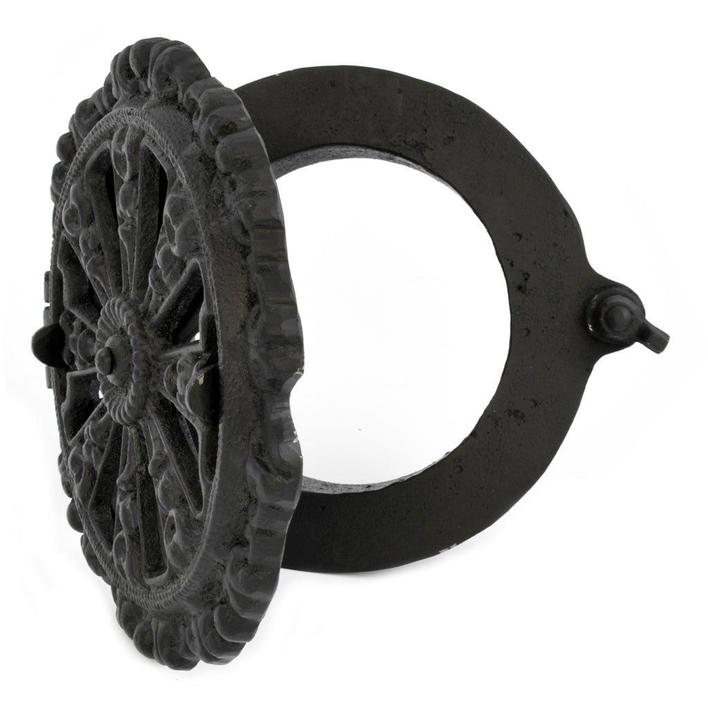 Ventil i støbejern m/studs Ornamenteret 140 mm