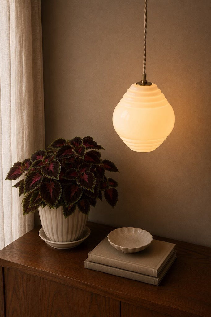 Loftlampe Ada opal beige